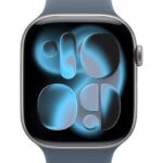 Apple Watch 46mm Anchor Blue Sport Band - S/M