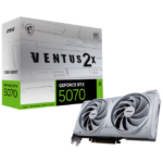 Placa video MSI GeForce RTX 5070 VENTUS 2X OC White, 12GB GDDR7, PCI Express 5.0, 192-bit