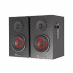 Sistem audio Genesis HELIUM 200 2.0, interfata mini jack 3.5 mm, putere maxima RMS 20 W, diametru difuzoare 76,2 mm, negru