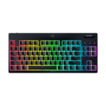 Tastatura mecanica wireless Razer Blackwidow V4 Low profile HyperSpeed TKL, switch Razer™ Low-profile Mechanical Switches (Yellow Linear Switch), 110 taste, iluminare Razer™ Chroma RGB, negru