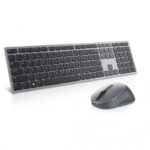 Kit Wireless tastatura si mouse Dell KM7321W, taste numerice, Gri