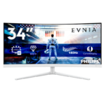 Monitor Philips 34" 34M2C5501A/00, Curvature: 1500R, Diagonal (inch): 34, Diagonal (cm): 86, Aspect ratio: 21:9, Panel: Fast VA, Resolution: 3440x1440, Refresh Rate: 180Hz, Response time GtG: 1ms, Brightness (max): 300 cd/m², Contrast (static) : 4000:1, Contrast (dynamic): Mega Infinity DCR, Viewing
