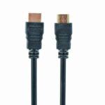 Cablu Gembird HDMI, conector 1: HDMI-A male, conector 2: HDMI-A male, latime de banda suportata 10.3 Gbps, rezoltuie maxima suportata 4k @ 60Hz, lungime cablu 1m, potrivit pentru 3D, 4K, ARC, Dolby-True HD, DTS- HD, HDMI CEC, UHD 2160p, negru