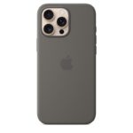 iPhone 16 Pro Max Silicone Case with MagSafe - Stone Gray