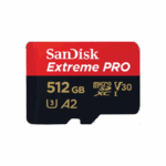 SanDisk Extreme PRO. Capacity: 512 GB, Flash card type: MicroSDXC, Flash memory class: Class 10, Internal memory type: UHS-I, Read speed: 200 MB/s, Write speed: 140 MB/s, UHS Speed Class: Class 3 (U3), Video Speed Class: V30. Protection features: Shock resistant,  Temperature proof, Water resistant