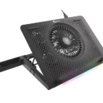 Stand/Cooler laptop Genesis Oxid 450 RGB, 15.6", 5 ventilatoare, iluminare RGB, negru