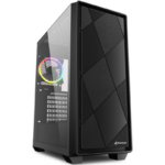 Carcasa SHARKOON VS8 RGB, RGB, Mid Tower, Black
