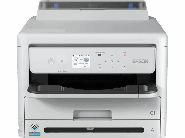 EPSON WorkForce Pro WF-M5399DW A4 MONO INKJET MFP, Functii: printare, Viteza printare: 34 ppm, Rezolutie: 1.200 x 2.400 DPI, Volum recomandat lunar: 500-5000 pagini, max. 70.000 pagini, Interfata: USB, Retea, Wi- FI, Duplex, Alimentare hartie: 300 coli standard, 1830 coli max, 64 g/m² - 256 g/m²
