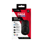 Mouse Gaming Wireless HyperX Pulsefire Saga Pro, 3200 dpi, Negru
