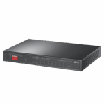 Switch Desktop 10-Port Gigabit with 6-Port PoE+ and 2-Port PoE++ PORT: 2× Gigabit PoE++ Ports, 6× Gigabit PoE+ Ports, 2x Gigabit Non-PoE Ports, 1× Combo Gigabit SFP Slot SPEC: 802.3af/at/bt type3, 123 W PoE Power,  Desktop Steel Case FEATURE: Extend Mode for 250m PoE Transmitting for Port1-4