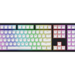 Tastatura Mecanica Gaming HATOR Skyfall Wireless 100, RGB, Wireless, Alb-Negru