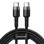 Cablu Date si Incarcare USB-C - USB-C Baseus Cafule, 100W, 2m, Gri CATKLF-ALG1 - 297120 (93E6)