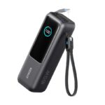 Anker A1695H11. Battery capacity: 25000 mAh. USB Type-A output ports: 1, USB Type-C ports quantity: 1. Total output power: 165 W, Output current: 5 A. Product colour: Black