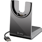 Casti Head-band HP Poly Voyager USB-A Charging Stand, Wired, Negru