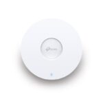 Omada  AX3000 Ceiling Mount Dual-Band Wi-Fi 6 Access Point PORT: 1×2.5G RJ45 Port SPEED:1148Mbps at  2.4 GHz + 4804 Mbps at 5 GHz FEATURE: 802.3at POE+ and 12V DC (Power Adapter is not included), 4 ×Internal Antennas, MU-MIMO, 160MHz Supported, Seamless Roaming, Band Steering, Beamforming, Load