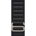 Apple Watch 49mm Black Alpine Loop - Medium - Natural Titanium Finish