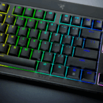 Tastatura mecanica wireless Razer Blackwidow V4 Low profile HyperSpeed, switch Razer™ Low-profile Mechanical Switches (Green Clicky), 110 taste, iluminare Razer™ Chroma RGB, negru
