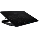 STAND SPACER notebook 17″ Gaming, placa metal, 2x125mm LED fans,turatie:1200-1400rpm, 5 trepte Inaltime, RGB 7 jocuri, Suport Telefon, Airflow 86cfm, 2xUSB, Silver, Nivel zgomot 30dBA