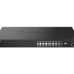 D-Link DMS-1250-18/E. Switch type: Managed, Switch layer: L2. Basic switching RJ-45 Ethernet ports type: 2.5G Ethernet (100/1000/2500), Basic switching RJ-45 Ethernet ports quantity: 16. MAC address table: 16000 entries, Switching capacity: 120 Gbit/s. Networking standards: IEEE 802.1Q, IEEE 802.1p