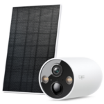 TPL Solar-Powered Security Camera Kit, 1/3" Progressive Scan CMOS Starlight Sensor, Focal Length: 2.1 mm, Field of View: 150° (Diagonal), 134°(Horizontal), 77°(Vertical), 2K QHD 4MP (2560 × 1440 px), 15/20/(25/30)fps