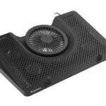 Stand/Cooler laptop Genesis Oxid 550 , dimensiune maxima laptop 17.3", 4 ventilatoare 60 mm + 1 ventilator 140mm, material plastic, iluminare LED, hub USB incorporat, dimensiuni 400 x 280 x 55 mm