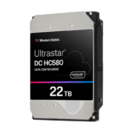 Western Digital Ultrastar DC HC580. HDD capacity: 22 TB, HDD speed: 7200 RPM, Storage drive buffer size: 512 MB, HDD size: 3.5", Interface: Serial ATA