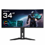 Monitor Gaming Gigabyte MO34WQC2; Panel Size (diagonala): 34", Display Viewing Area (HxV): 800.06.736x337.06 (mm), True Resolution: 3440 x 1440(WQHD); Brightness (Max.): 250 cd/m2 (TYP); Response Time: 0.03ms GTG, Signal Input: HDMI 2.0 x2, Display port 1.4 x1, 4x USB, Earphone, Jack, VESA Wall
