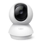 Pan/Tilt Home Security Wi-Fi Camera SPEC: 1080p, 2.4 GHz, Horizontal 360º FEATURE: Pan/Tilt, Smart Detection and Notifications (motion, people, baby crying), Motion Tracking, Sound and Light Alarm, Remote Control, Two-Way Audio, Voice Control (Works with Google Assistant and Alexa), Local Storage
