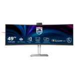 "Monitor Philips 48.8"" 49B2U5900CH/00, Curvature: 1800R, Diagonal (inch): 48.8, Diagonal (cm): 124, Aspect ratio: 32:9, Panel: VA, Resolution: 5120x1440, Refresh Rate: 75Hz, Response time GtG: 4ms, Brightness (max): 450 cd/m², Contrast (static) : 3000:1, Contrast (dynamic): 80M:1, Viewing angle