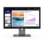 Monitor Consumer Lenovo ThinkVision P24Q-40, 23.8", 2560 x 1440 pixeli, Black, 3 ani Garantie