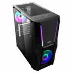 Carcasa nJoy Fort, RGB, Mid Tower, Black - Image 2