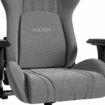 Scaun gaming Hator Darkside 3M Fabric, material cadru: Oțel, Țesătură CloudTouch™, piston cu gaz: Certificat SGS Clasa 4, cotiere: Ergonomice, 2D, bază cu 5 brațe ranforsate, realizată din PU armat, material de bază: spumă cu densitate mare InfuseFoam, dimensiune roți: 65 mm, material roți - Image 5