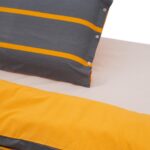 SET DE PAT SINGLE BUMBAC GREY/ORANGE - Image 2