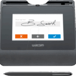 Tableta grafica Wacom 5" Signature Pad, rezolutie maxima 800 x 480, rata raspuns 200 pps, negru + Sign PRO PDF