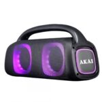 Boxa portabila Akai BT 5.0, putere RMS 60W, tensiune nominală: AC100-240V~,50Hz/60H, sensibilitate: 300±50mV, baterie: 7.4V 3600mAh, timp de incarcare:̃̃̃ ~4-6h, timp de lucru: ~ 3-5h, raspuns in frecventa: 60Hz-15KHz, puterea de emisie a canalului Bluetooth 0dbm, nr. difuzor și dimensiuni 2* 5" + - Image 4
