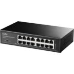 CUDY 16-Port Gigabit Light Managed Switch, 16 Gigabit RJ45 Ports, Rack- mountable Steel Case(Rack-Mount kits included), Power Saving, Plug & Play, Managed/VLAN/Extend working mode  DIP switch, Local management via WEB GUI, support STP/RSTP, 802.1Q/Port Based/Voice VLAN, Static Link Aggregation - Image 2