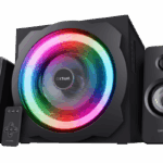 Sistem 2.1Trust GXT629 Tytan cu fir, USB 2.1, putere maxima RMS 120W, frecventa raspuns 20 Hz - 20.000 Hz, negru