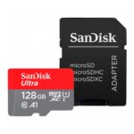 Card de Memorie MicroSDXC SanDisk Ultra, 128GB, Clasa 10, R/W speed: up to 100MB/s/, 90MB/s, include adaptor SD (pentru telefon) - Image 2