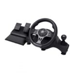 Volan racing Trust GXT 289 Movi Movi, conectivitate cu fir, 25 de butoane, console compatibile Nintendo Switch, Xbox Series S, Xbox Series X, Xbox One X, Xbox One S, Xbox One, PS4, PS4 Original, PS4 Pro, PS4 Slim, negru