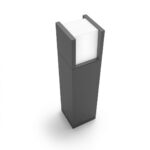 Stalp LED pentru iluminat exterior Philips Arbour, 6W (47W), 600 lm ,lumina calda (2700K), IP44, 400x100mm, Antracit - Image 2