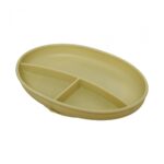 Set diversificare 5 piese silicon : baveta, bol, farfurie, lingurita si furculita, olive, U-Grow - Image 3