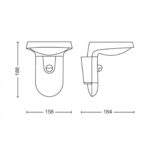 Aplica LED solara pentru exterior cu senzor de lumina si miscarePhilipsTyla, 1.2W, 4V, 255 lm, lumina neutra (4000K), IP44, 188x158x184mm,Antracit - Image 4