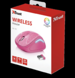 Mouse Wireless Trust Yvi FX, 1600 dpi, roz - Image 5