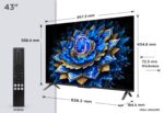 Televizor TCL QLED 43T69C, 108 cm, Smart Google TV, 4K Ultra HD, (Model 2025) - Image 2
