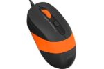 Mouse A4tech cu fir, interfata USB, rezolutie 1600 DPI, dimensiuni 108 x 64 x 35 mm, negru/portocaliu - Image 3