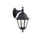 Aplica tip felinar pentru exterior Philips Lima DOWN, 1xE27, max 60W ,IP44, 205x150x355mm, Negru