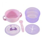 Bol 2 in 1 pentru snackuri cu lingurita, mov, U-Grow - Image 3