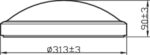 Plafoniera LED Philips Doris CL257, 17W, 1700 lm, lumina neutra (4000K), IP44, 31.3cm, Alb - Image 3