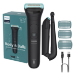 Aparat de ras si tuns corporal cu sita metalica hipoalergenica PHILIPS BG5480/15, autonomie 100 min, funcție incarcare rapida, brat extensie pentru urilizare pe spate, 3 piepteni bidirectionali, indicator luminos baterie, husa textila