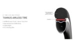 Anvelopa TANNUS Airless New Slick 700x23C Midnight Negru - Image 9